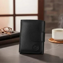 Alpha Trifold wallet- black