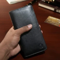 Axton Long Wallet – Black