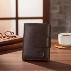 Alpha Trifold wallet- brown