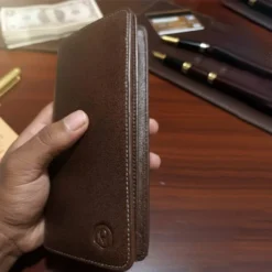 Axton Long Wallet – Brown